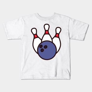 bowling game Kids T-Shirt